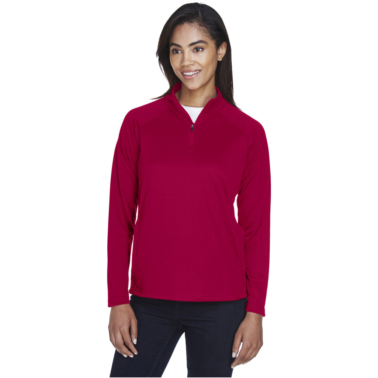 W Stretch Tech-Shell Compass Quarter-Zip Pullover