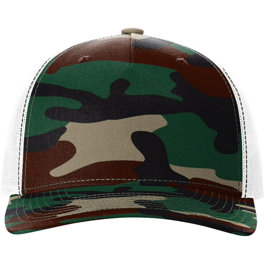Green Camo/White