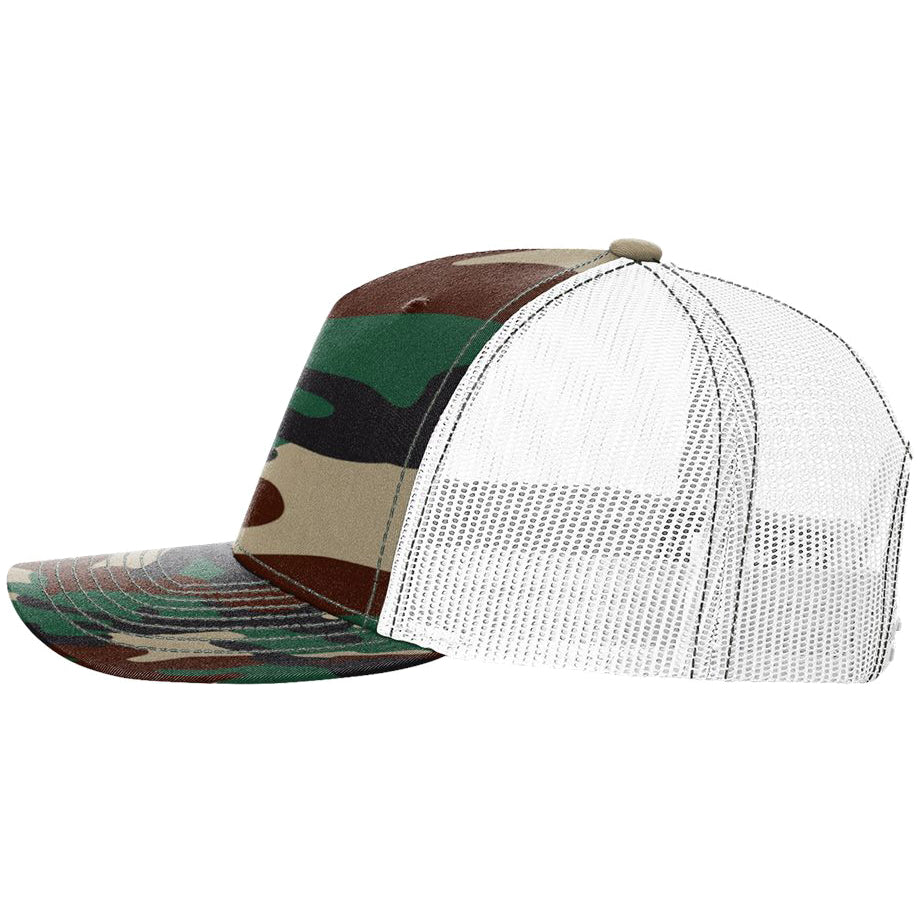 Green Camo/White