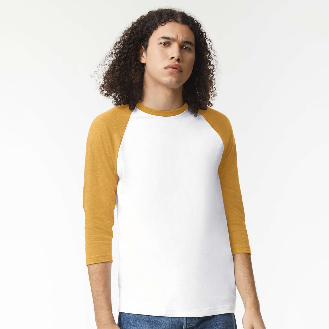 White/Heather Mustard