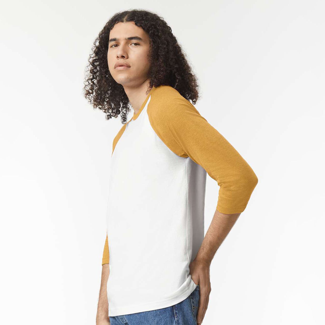 White/Heather Mustard