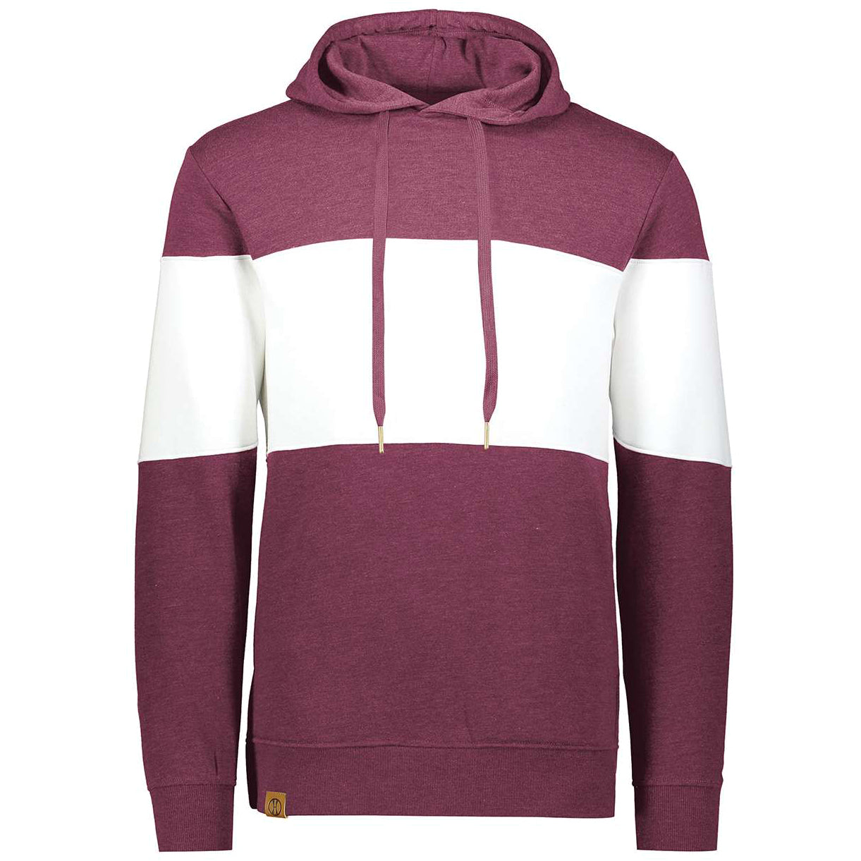 Maroon Heather/White
