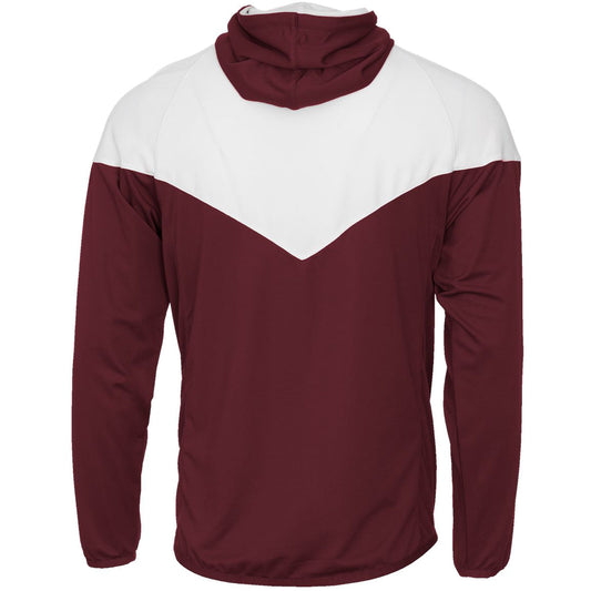 Maroon/White