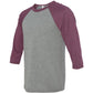Grey/Maroon Triblend