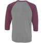 Grey/Maroon Triblend