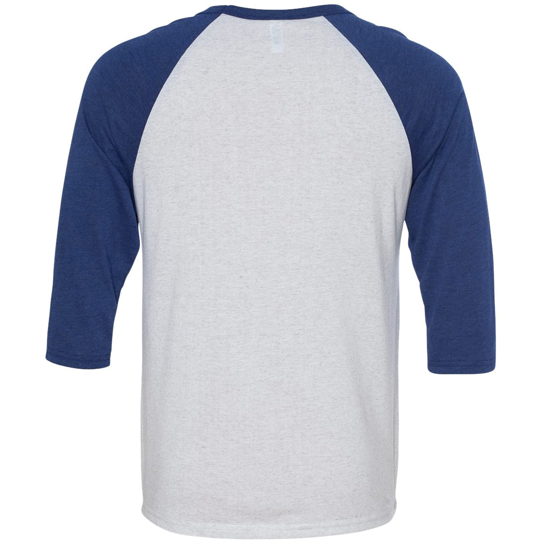 White Fleck/Navy Triblend