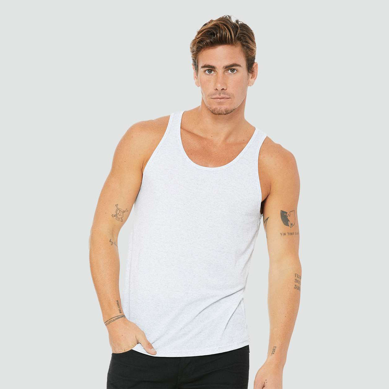 White Fleck Triblend