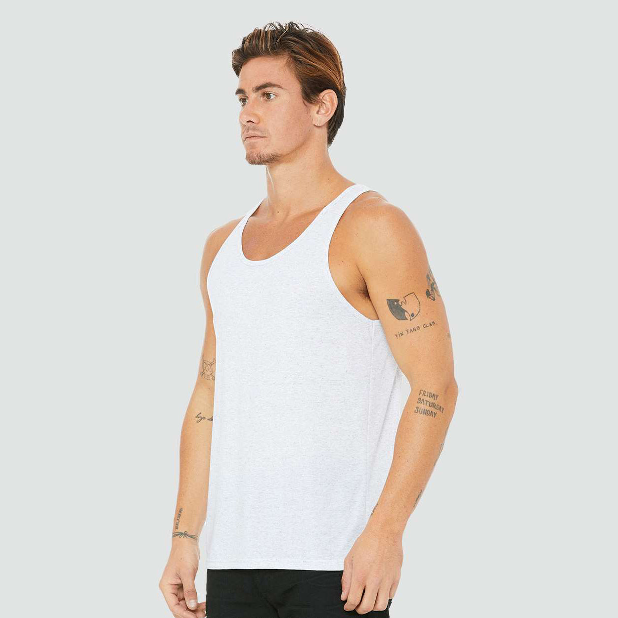 White Fleck Triblend