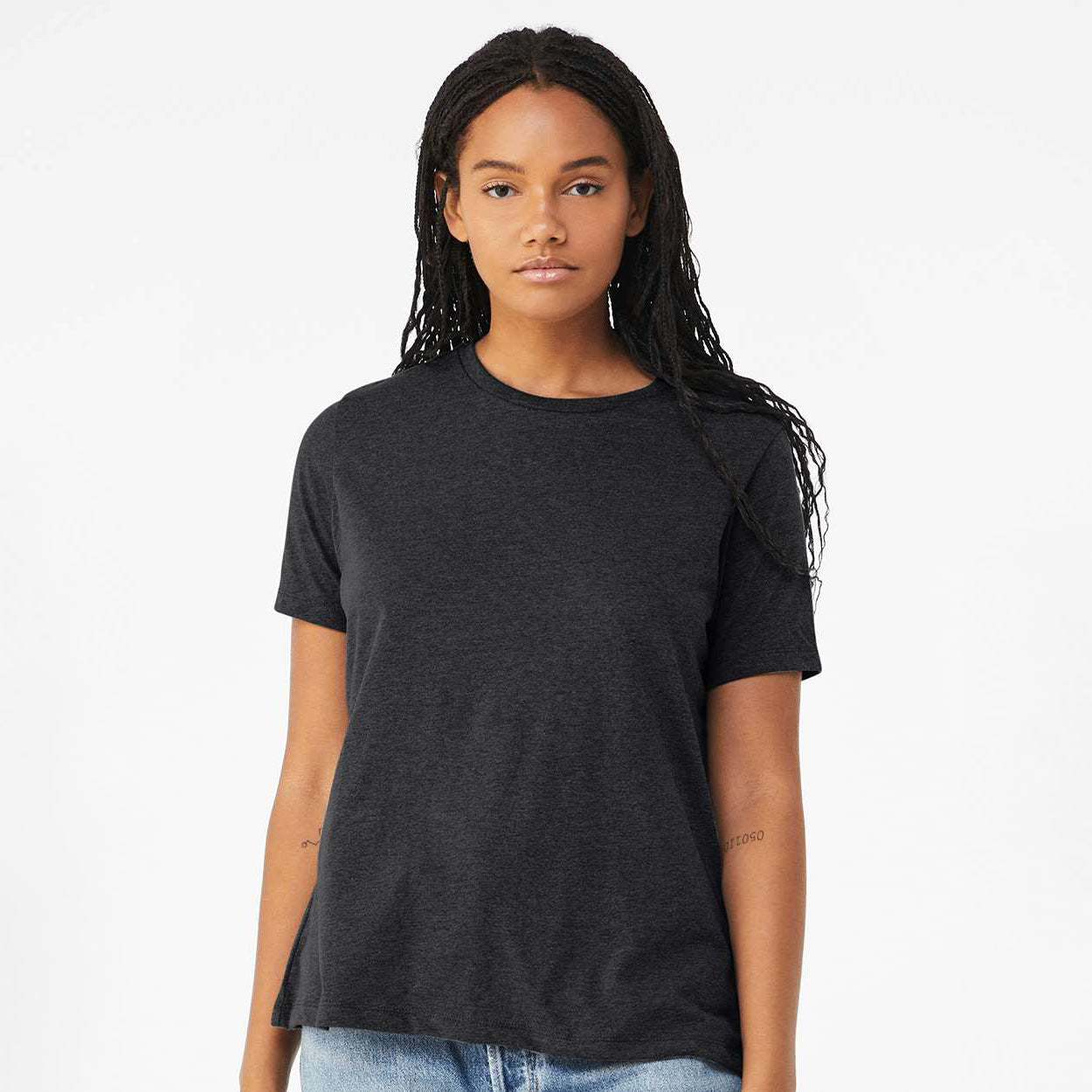 Solid Dark Grey Triblend