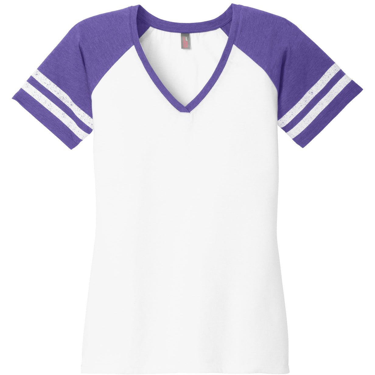 White/Heathered Purple