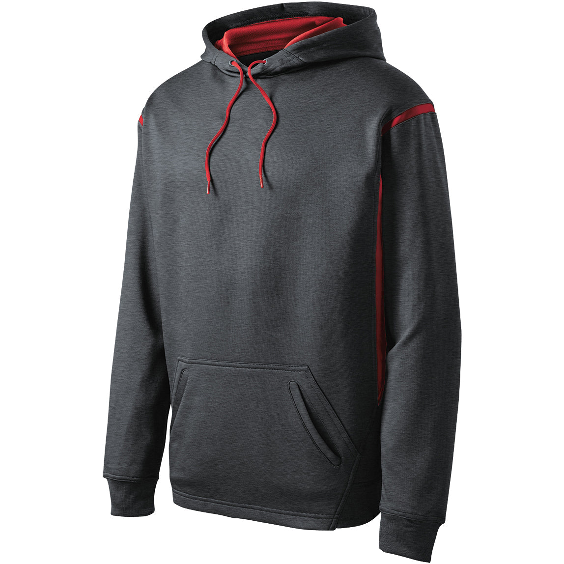 Graphite Heather/True Red