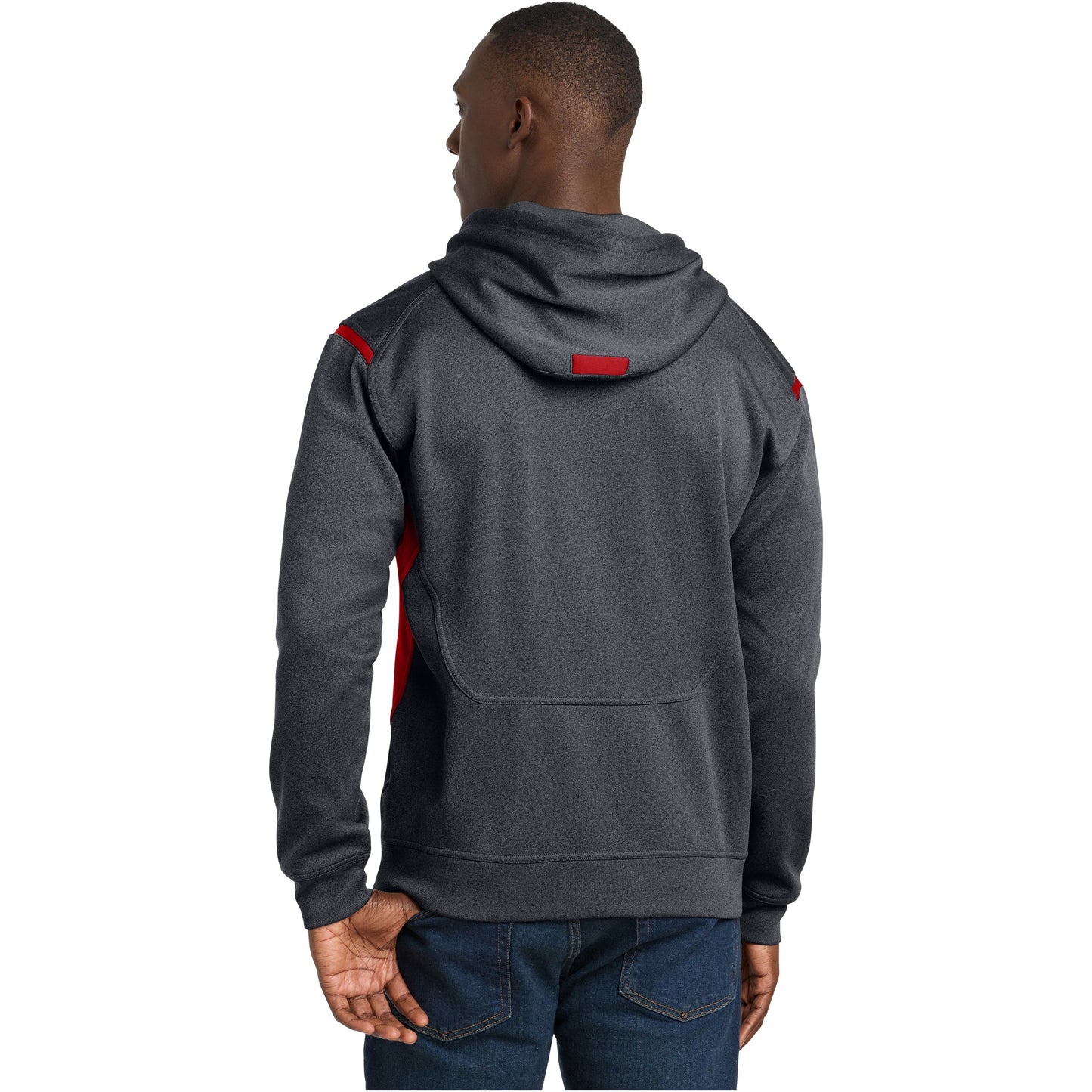 Graphite Heather/True Red