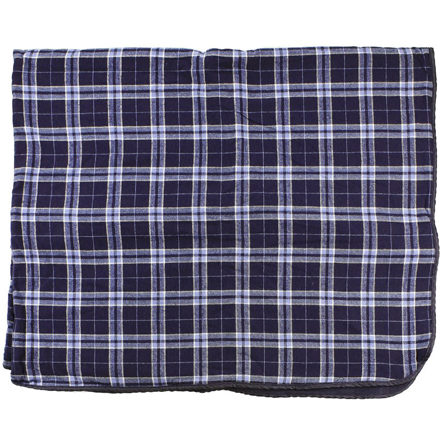 Navy/Silver Plaid