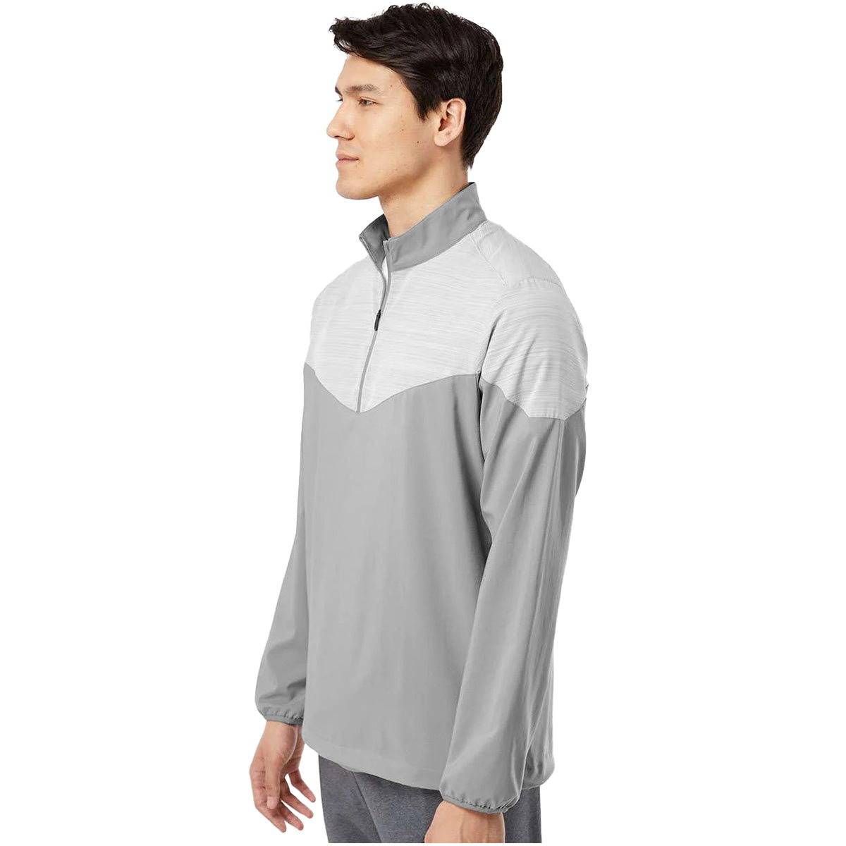 Heather Chevron Block 1/4-Zip Wind Pullover – Golf Team Products