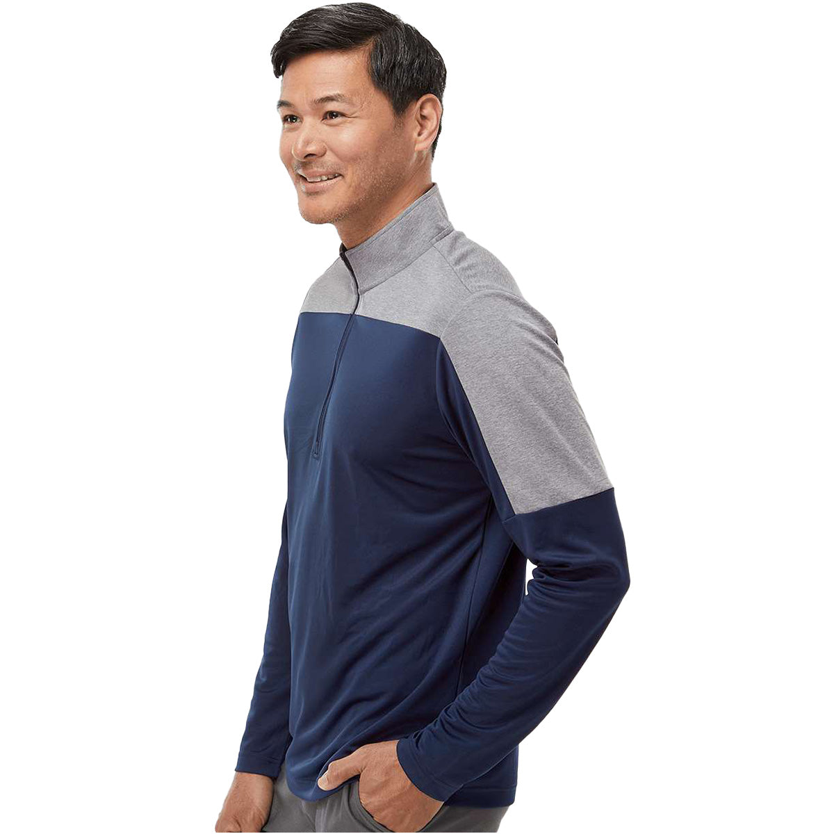 Collegiate Navy/Grey Three Melange