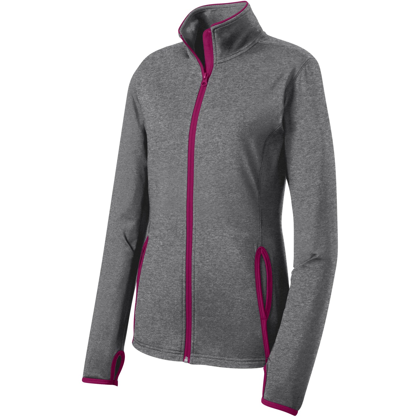 Charcoal Grey Heather/Pink Rush