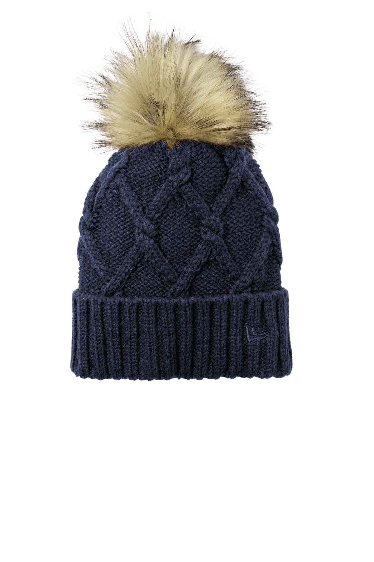 Faux Fur Pom Beanie