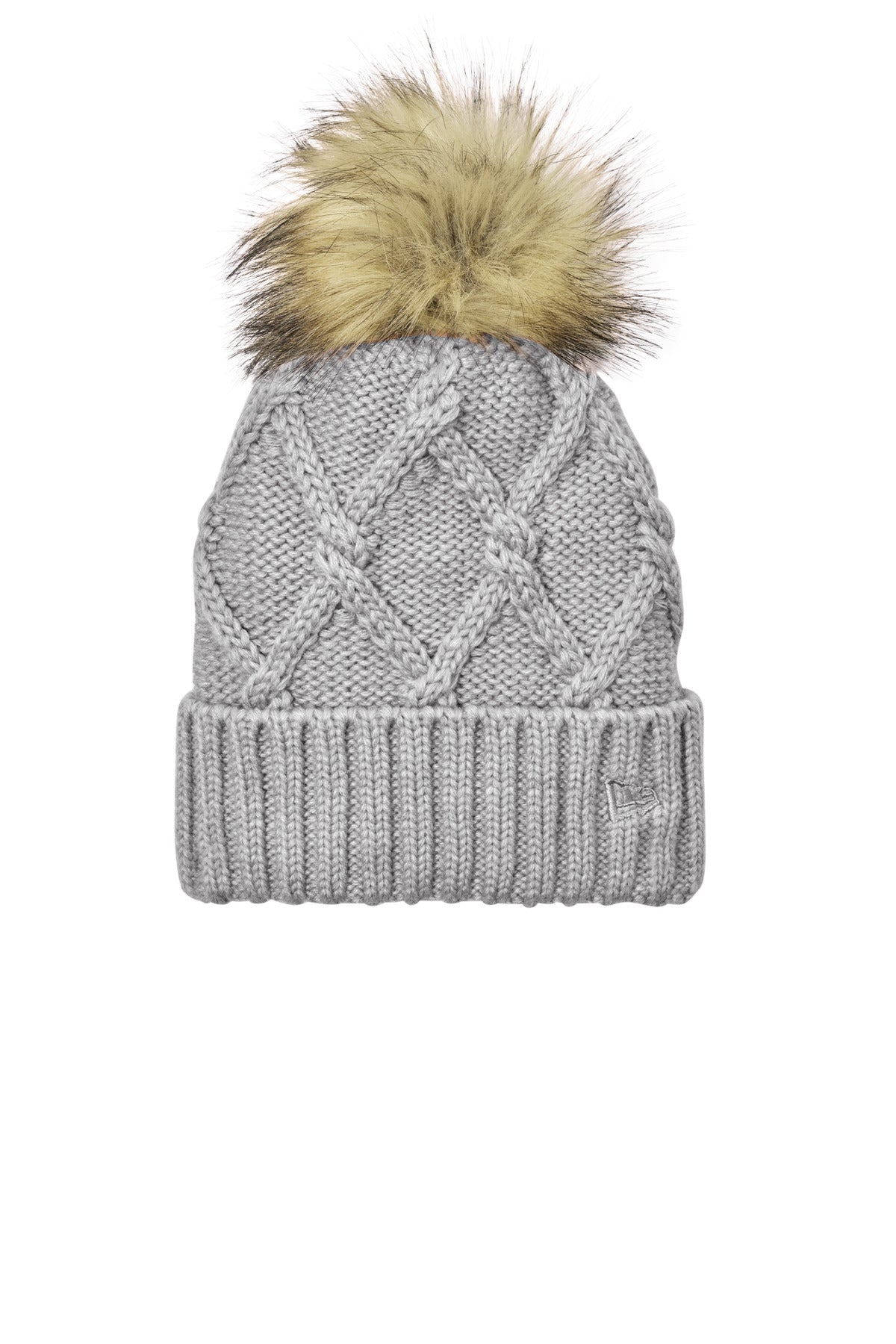 Faux Fur Pom Beanie