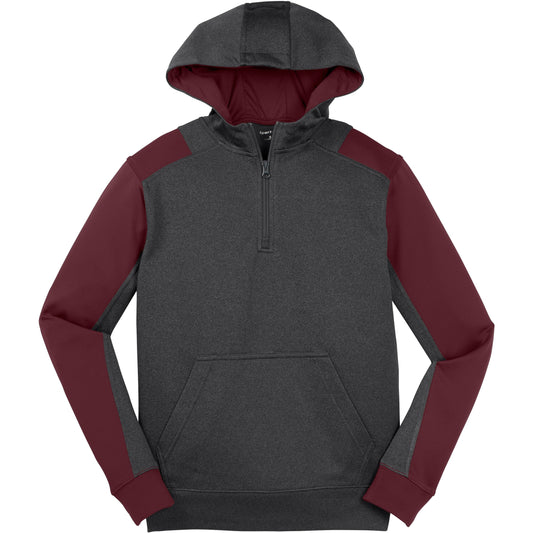 Graphite Heather/Maroon