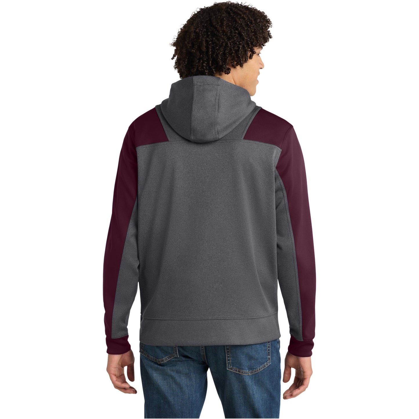 Graphite Heather/Maroon