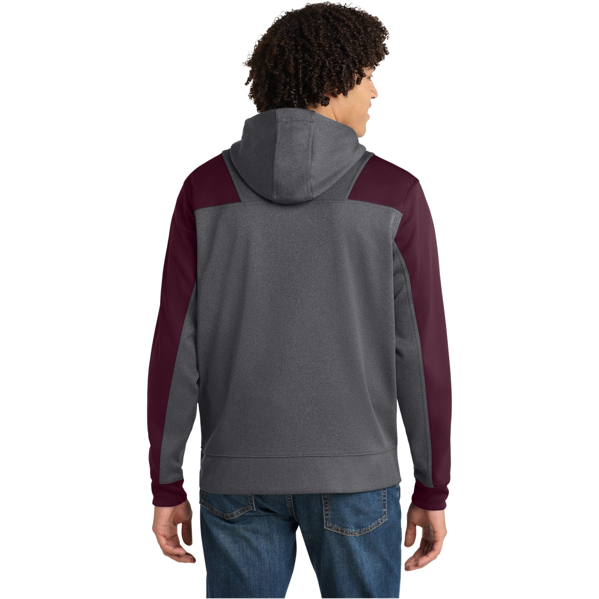 Graphite Heather/Maroon