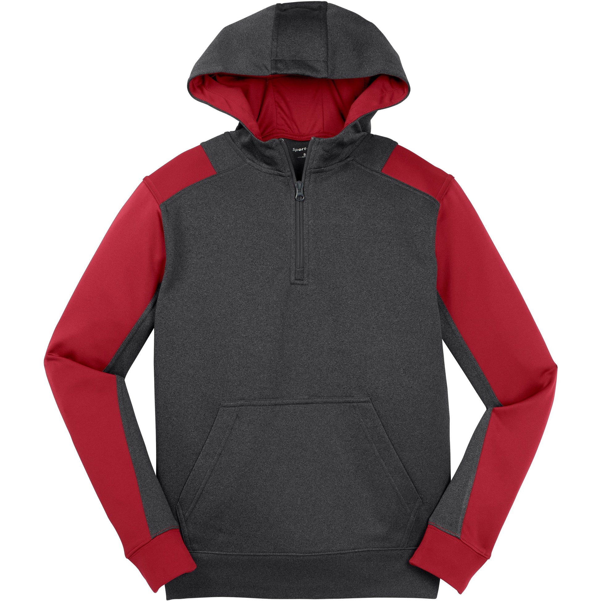 Graphite Heather/True Red