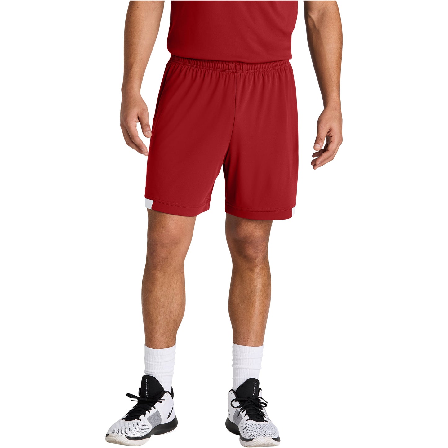Deep Red/White