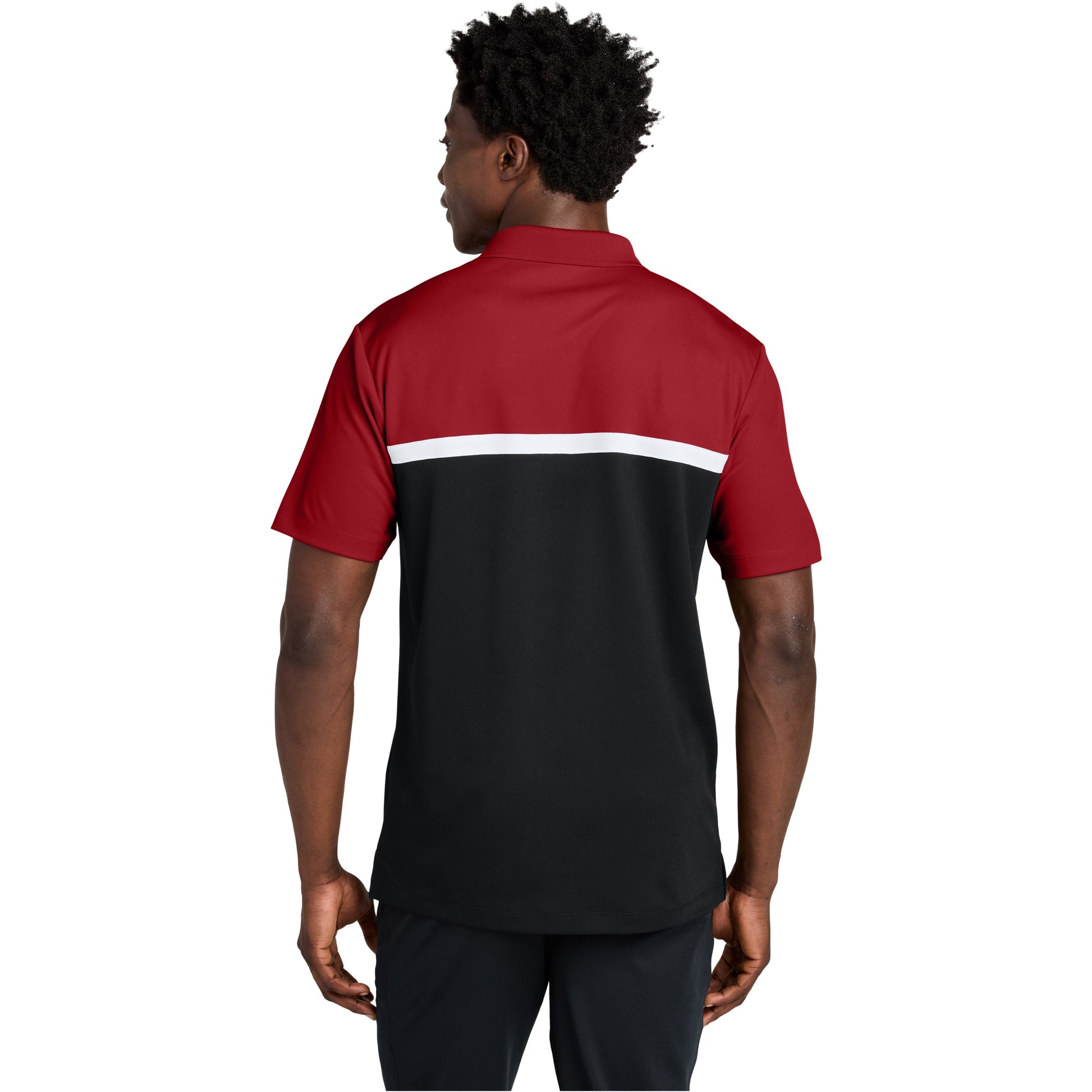 Deep Red/Black/White