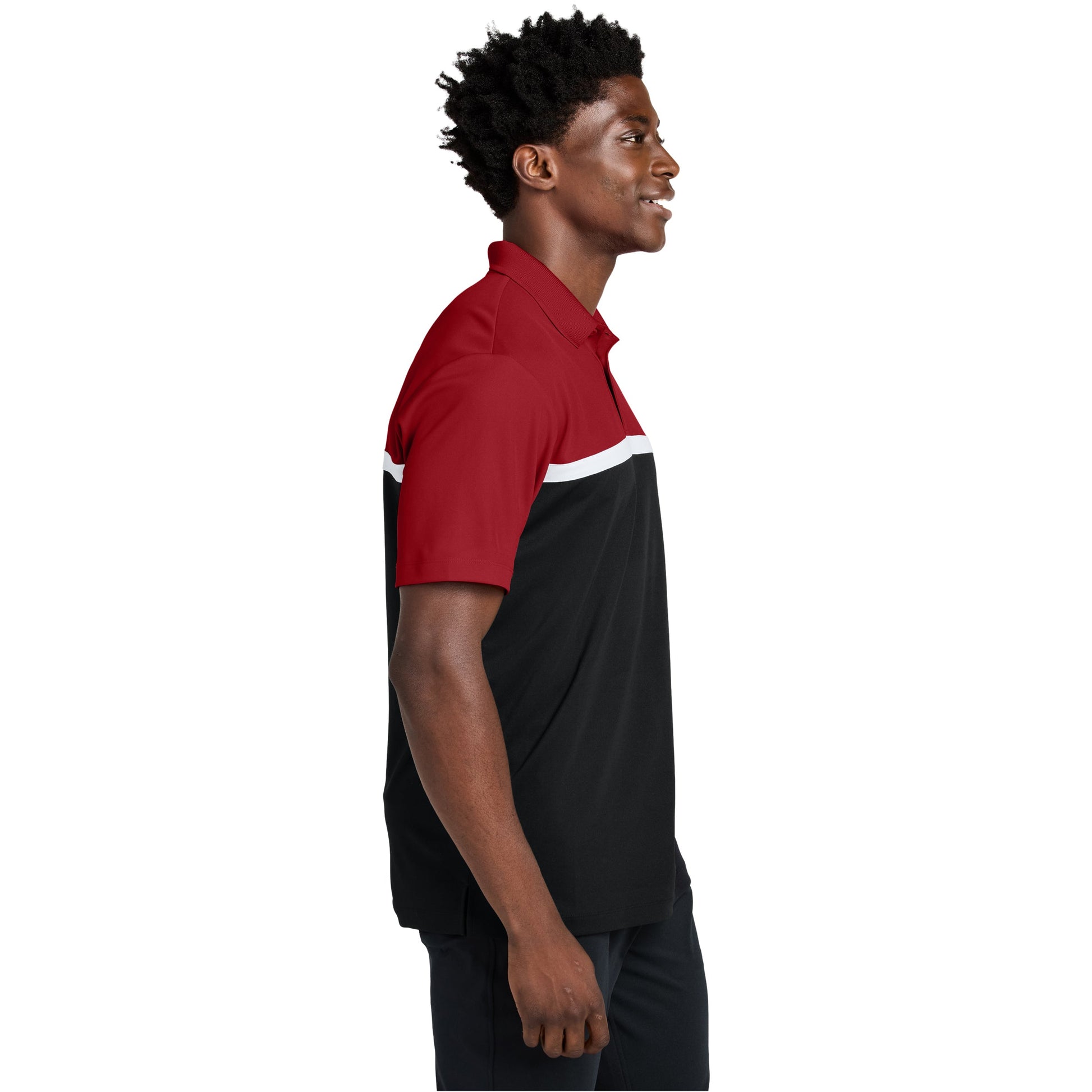 Deep Red/Black/White