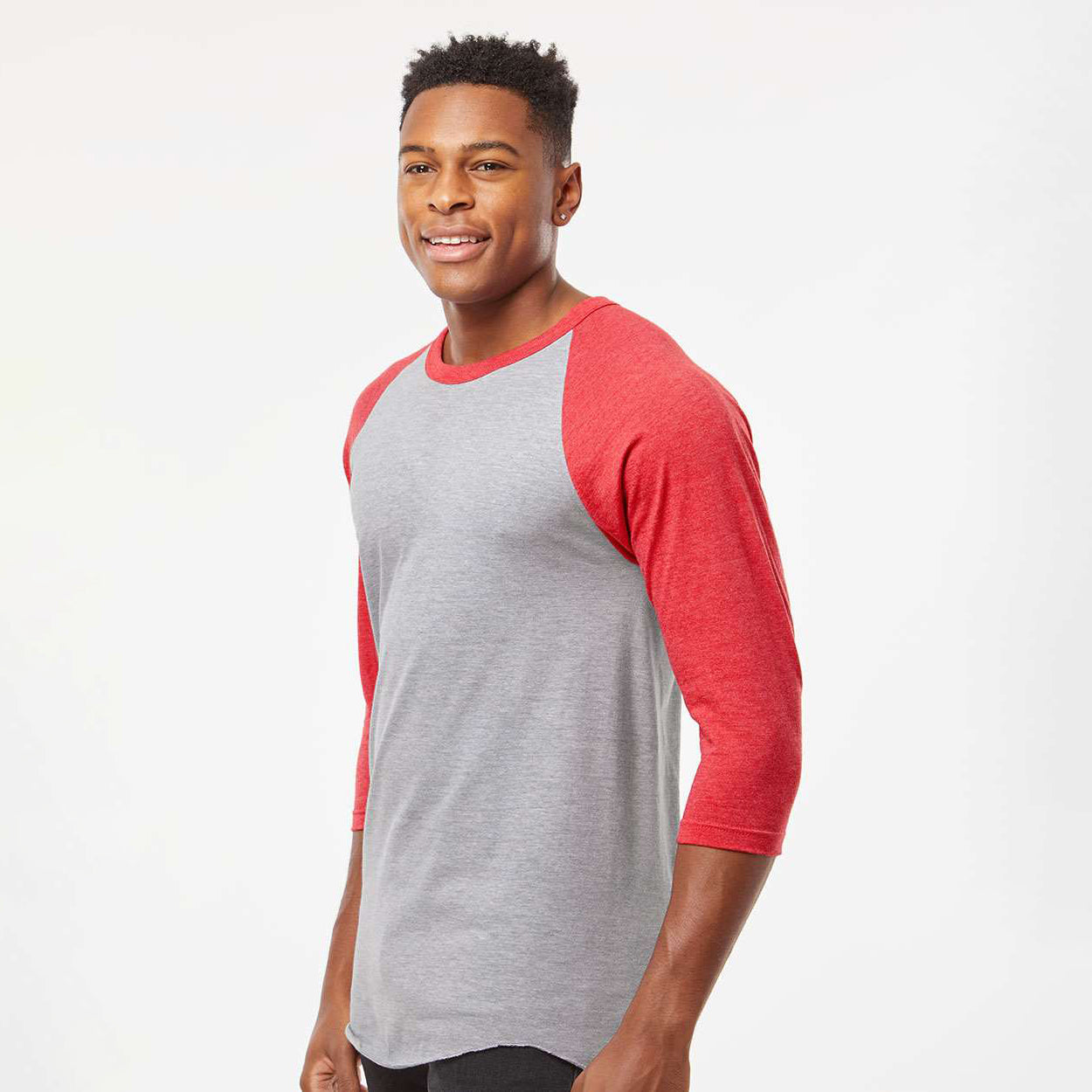 Heather Grey/Heather Red