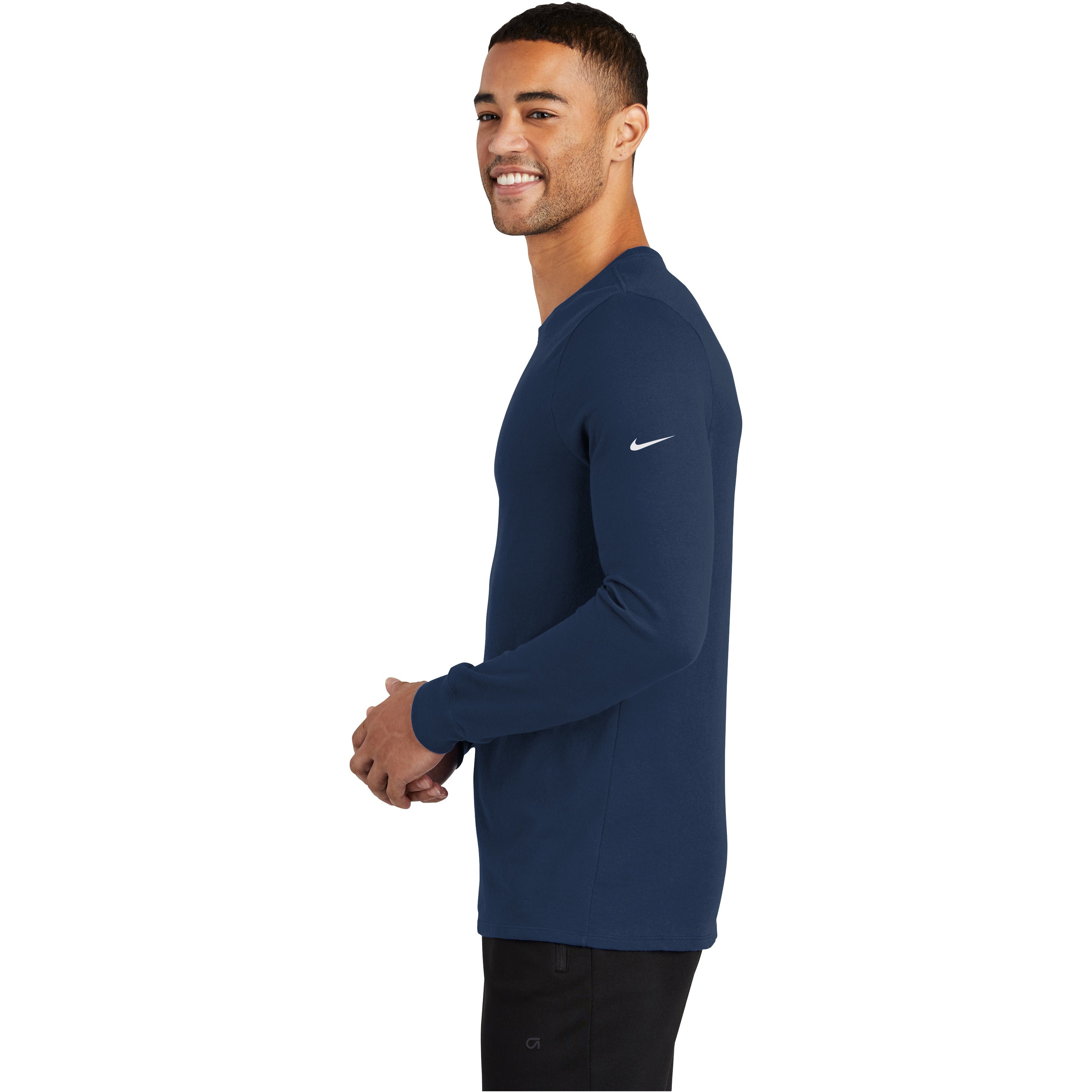 nike dri fit cotton long sleeve tee