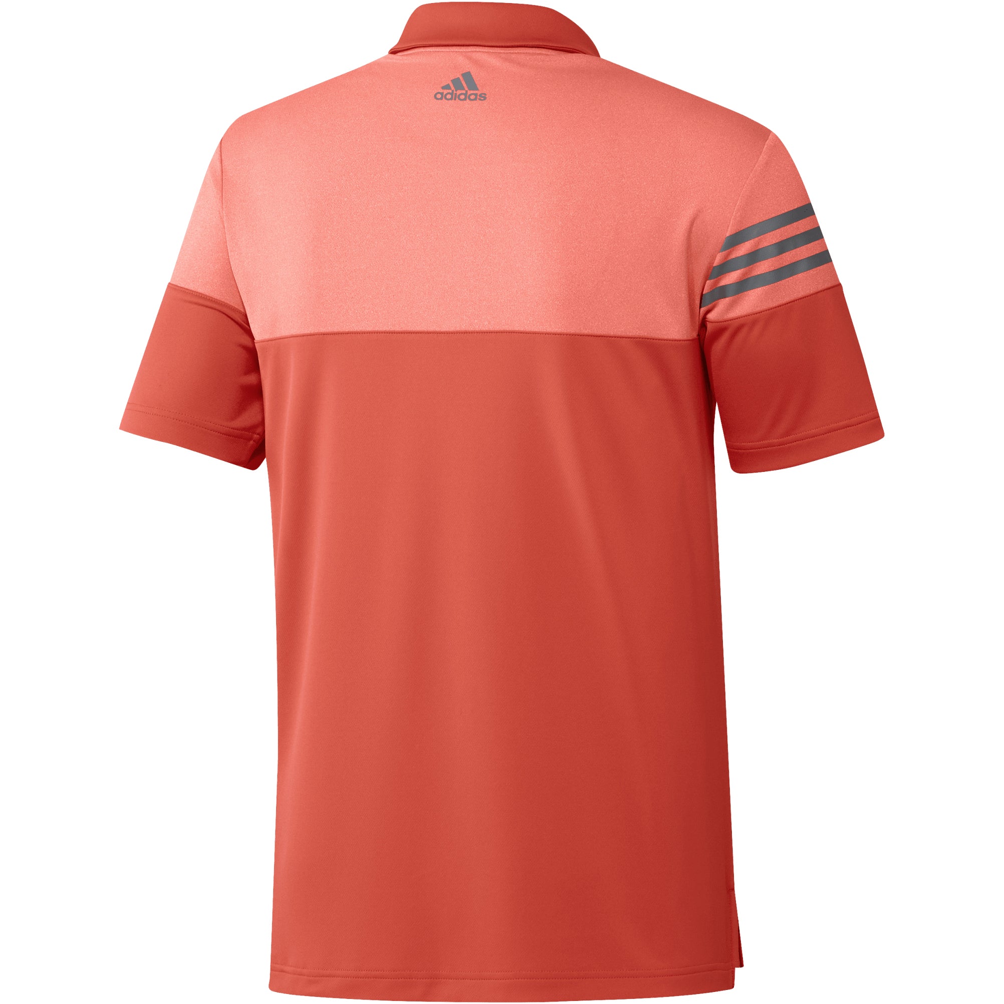 Adidas 3 stripe heather best sale block golf polo shirt