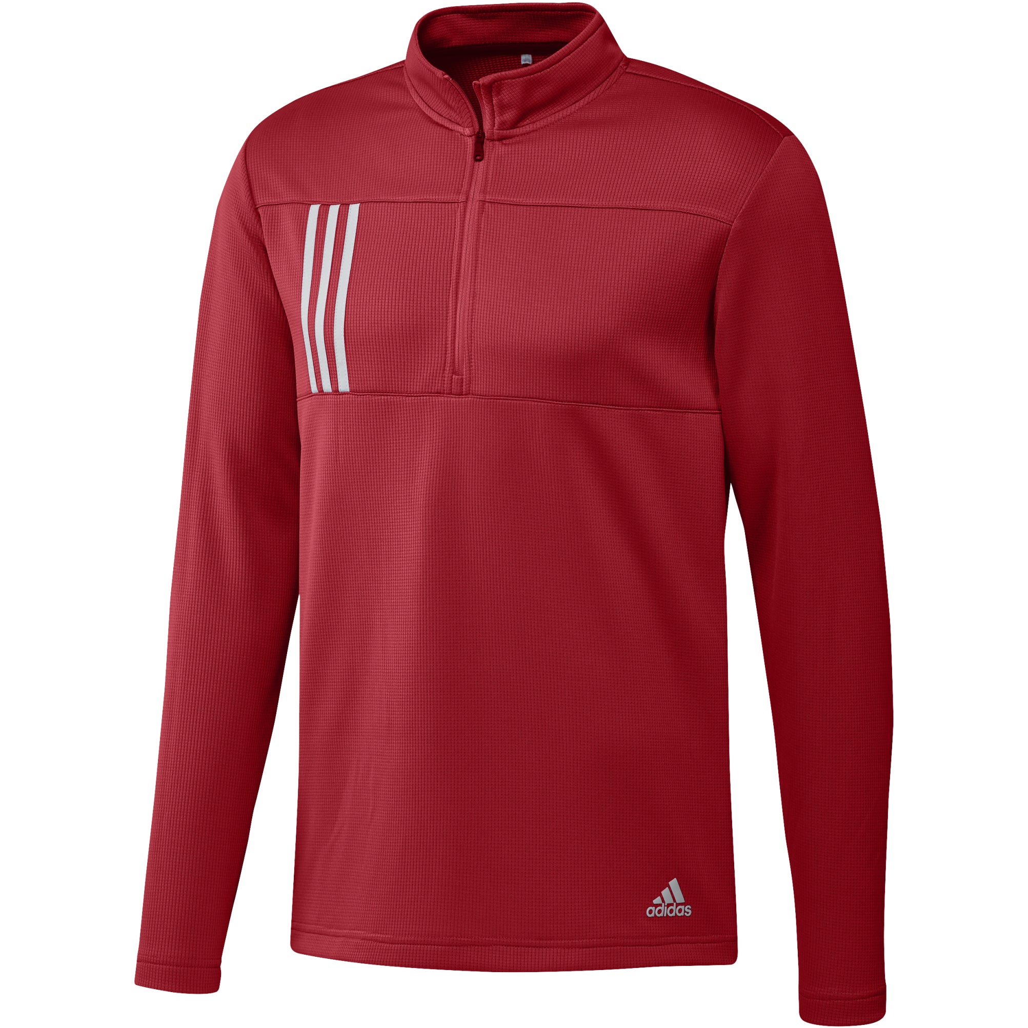 3-Stripes Textured 1/4 Zip Pullover