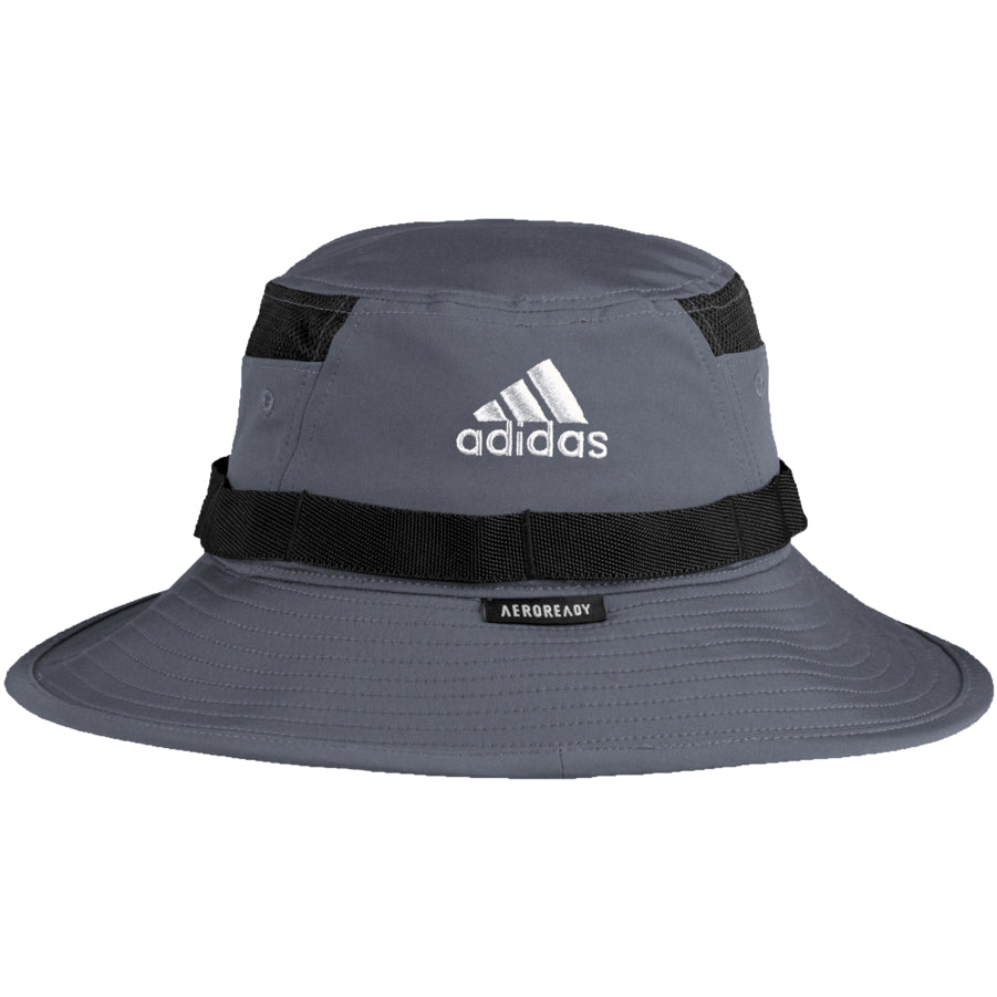 Adidas Victory III Bucket Hat Golf Men's S/M Grey Black Boonie Fishing NEW