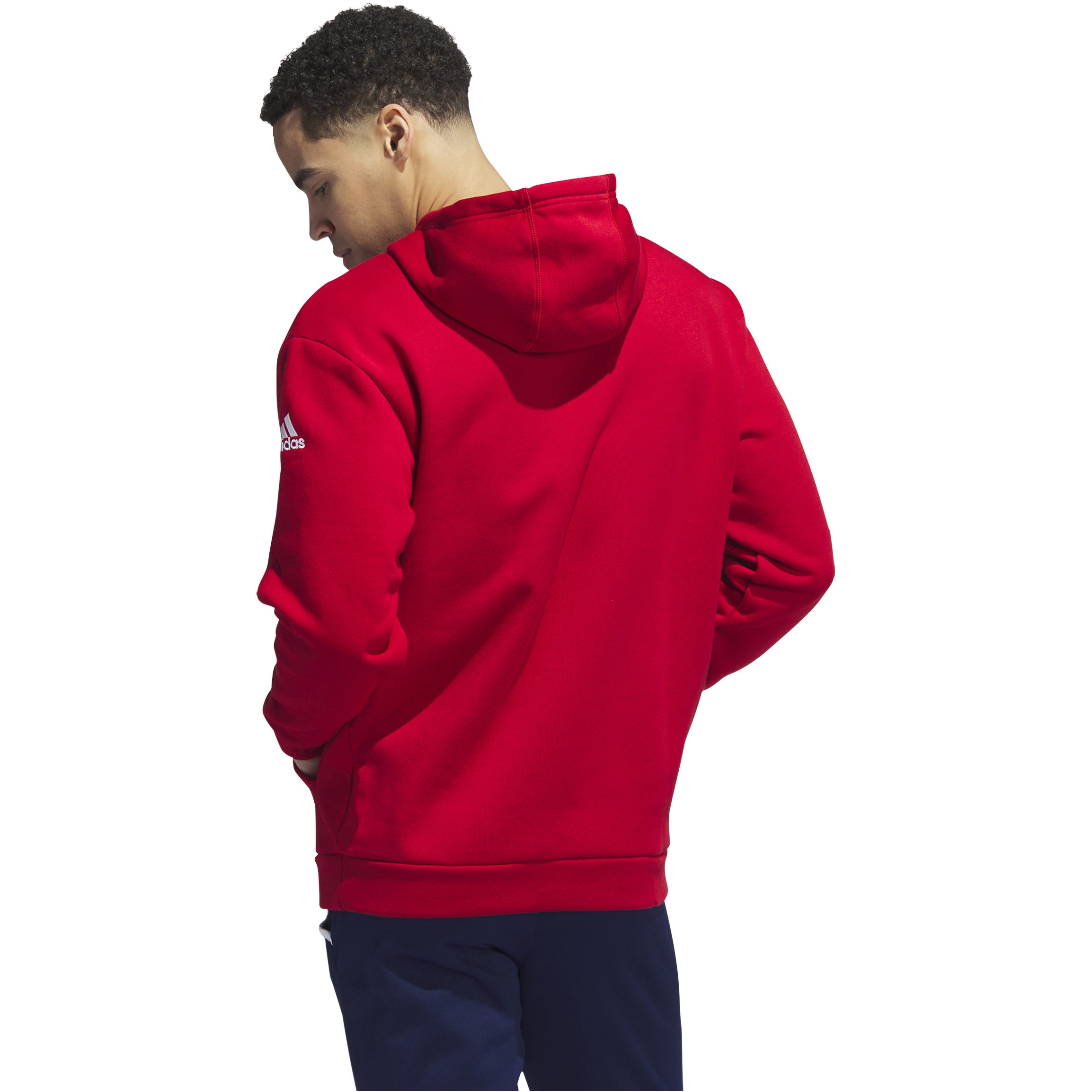 White and clearance red adidas sweatshirt